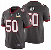 Nike Men & Women & Youth Buccaneers 50 Vita Vea Gray 2021 Super Bowl LV Vapor Untouchable Limited Jersey,baseball caps,new era cap wholesale,wholesale hats